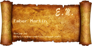Ember Martin névjegykártya